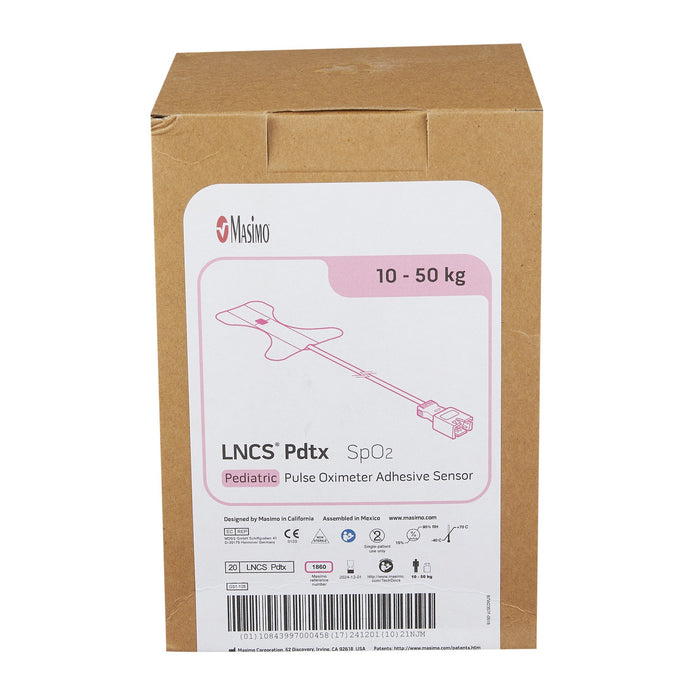 Masimo LNCS Sensor Finger Multiple Users Single Patient Use 1-1/2 Foot Cord, 20/Box