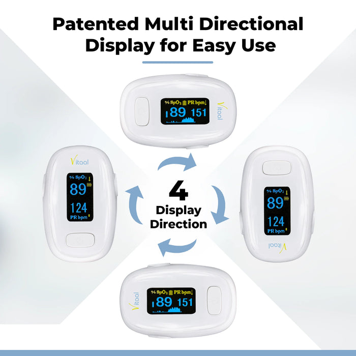 Vitaal S11 - Finger Pulse Oximeter w/ SpO2 Blood Oxygen Saturation Monitor