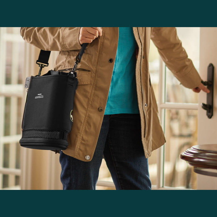Philips Respironics SimplyGo Mini Travel Bundle - Portable Oxygen Concentrator with Pulse Oximeter, Backpack, and Cannulas