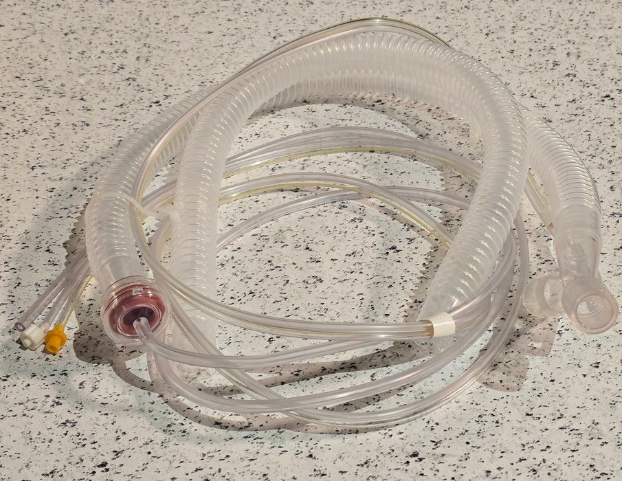 LTV Series Ventilator Circuit 29657-001 Corrugated Tube 72 Inch Tube Dual Limb Adult Without Breathing Bag Single Patient Use