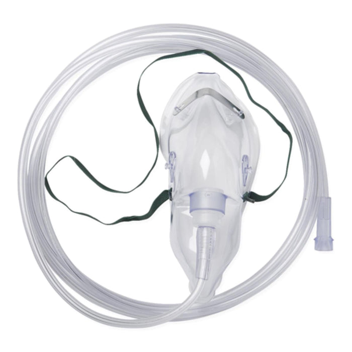Medline HCS4600B 7 ft. Tubing Disposable Oxygen Therapy Mask