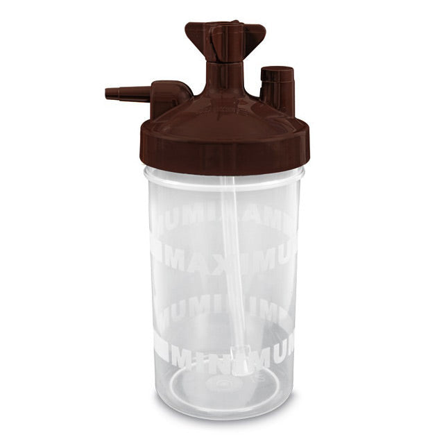 Universal Bubble Humidifier Bottle (Brown Lid with 3 PSI Safety Valve)